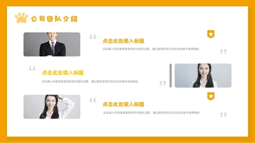 橙色简约宠物行业商业计划书PPT