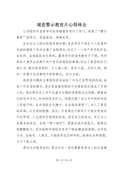 观看警示教育片心得体会 (19).docx