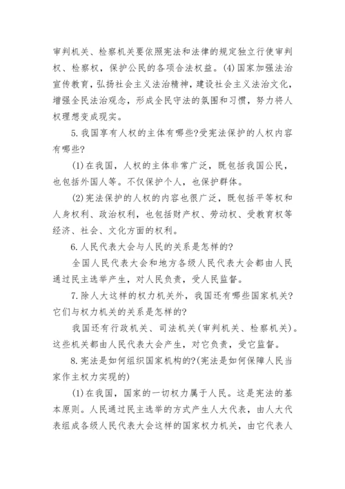 八年级下册政治知识点总结.docx