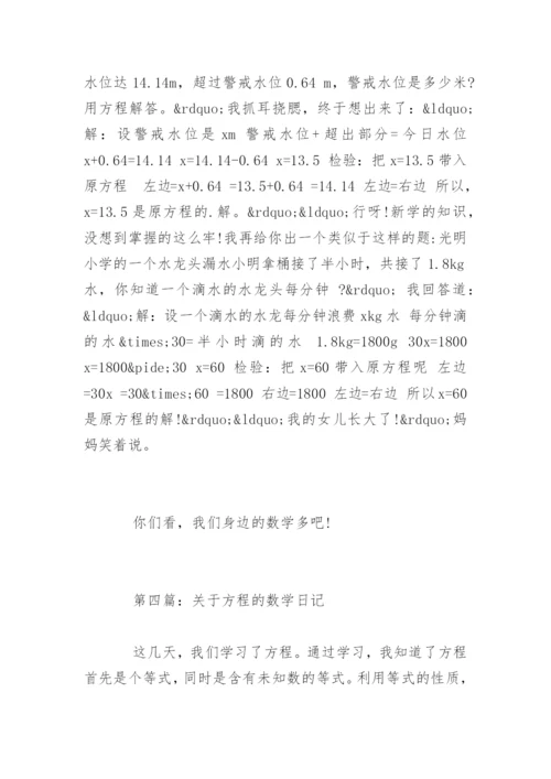 方程的数学日记.docx