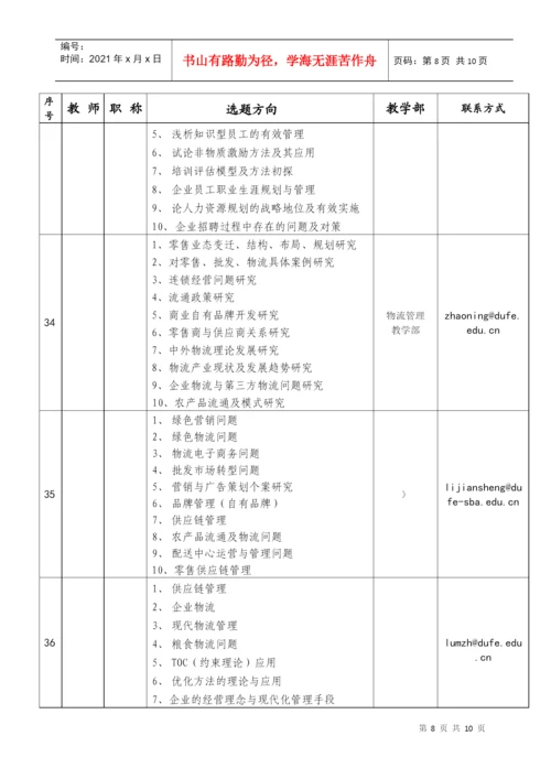 工商管理学院00级毕业论文选题.docx