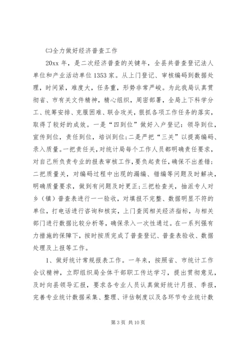 统计局工作总结及工作计划 (2).docx