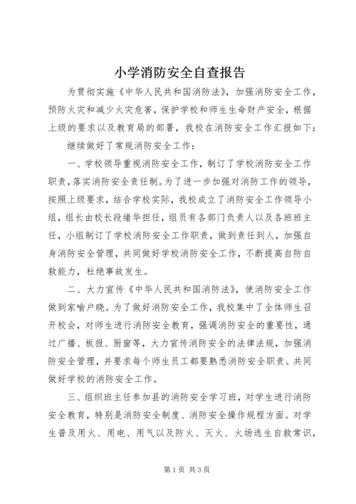 小学消防安全自查报告.docx