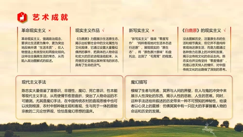 陈忠实《白鹿原》读书分享PPT模板