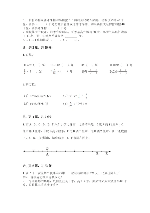苏教版数学六年级下册试题期末模拟检测卷精品【夺冠】.docx