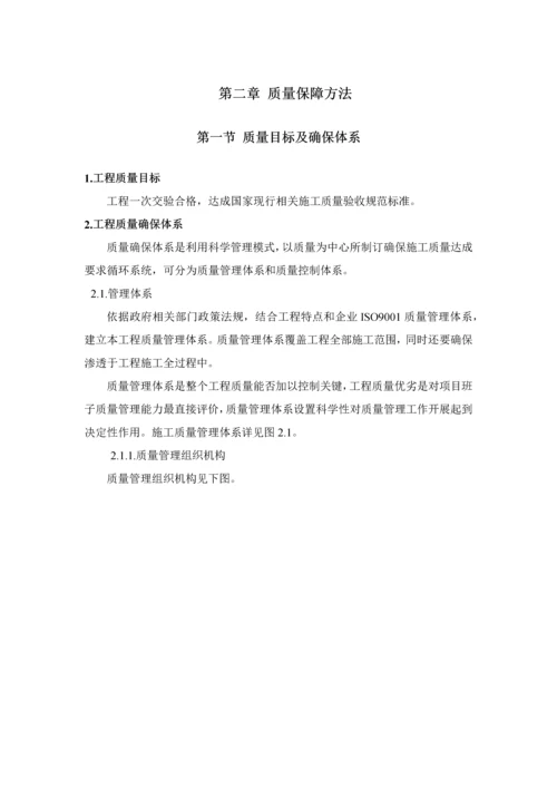 综合标准施工组织专业方案之质量保证标准措施.docx