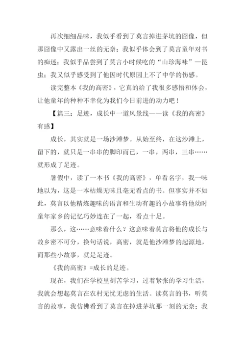 我的高密读后感.docx