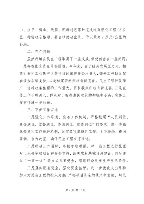 乡镇民生工程情况汇报.docx