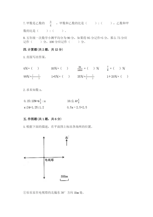 冀教版小学六年级下册数学期末检测试题精品【典型题】.docx