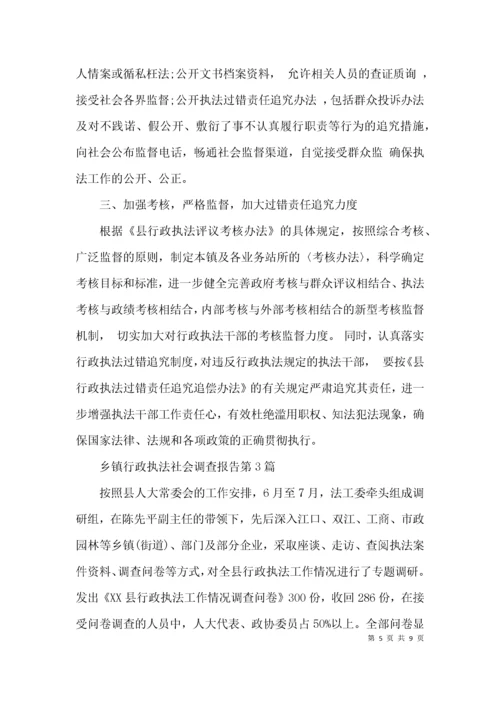 乡镇行政执法社会调查报告3篇.docx