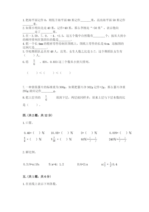 小学数学六年级下册竞赛试题【学生专用】.docx