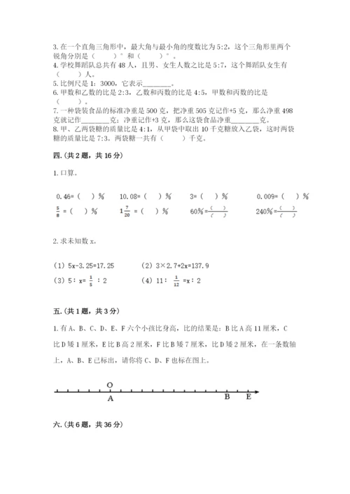 小升初数学考前检测试题带答案（培优a卷）.docx
