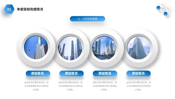 微立体商务风2024年生产部年终工作总结商务通用PPT年终总结