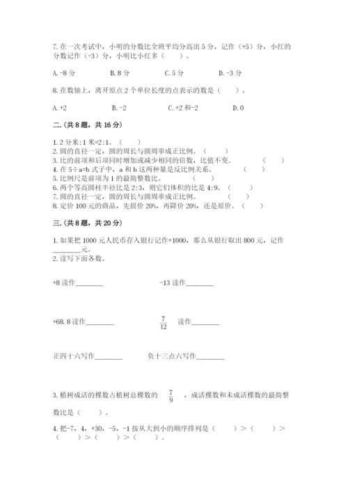 洛阳市小学数学小升初试卷含答案（轻巧夺冠）.docx