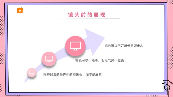 粉波普风插画简约商务公司企业主播直播学习培训宣传直播培训