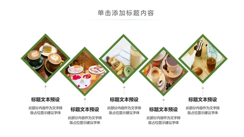 休闲生活下午茶点心甜点蛋糕PPT模板