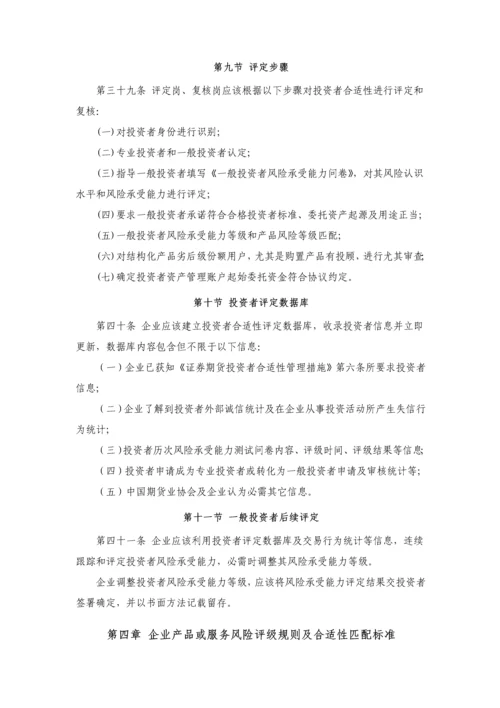 期货公司资产管理业务投资者适当性管理办法模板.docx