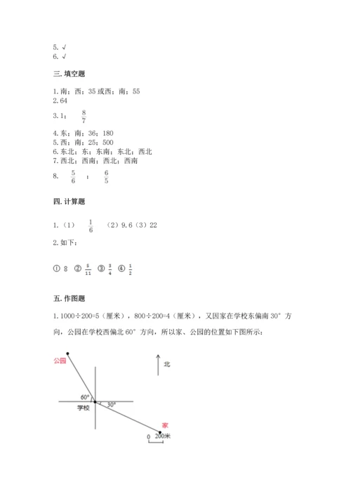 人教版六年级上册数学期中测试卷必考题.docx