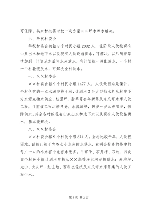 云南乡镇抗旱一村一策计划方案.docx