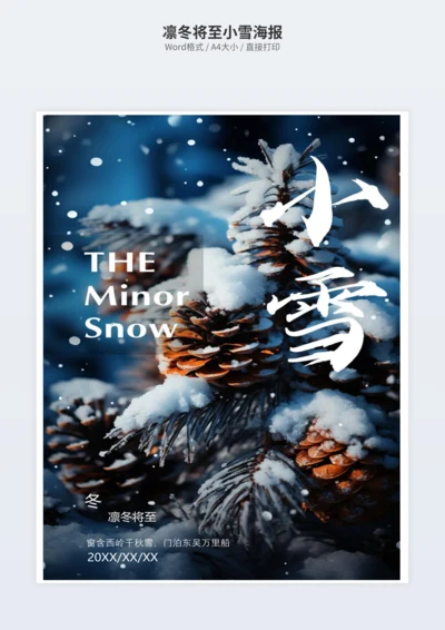 凛冬将至小雪海报