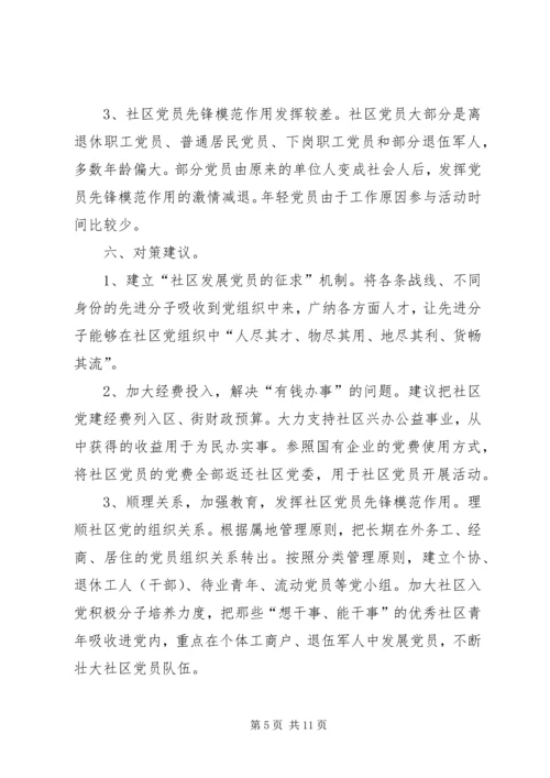 社区党委发展党员工作自查报告精编.docx