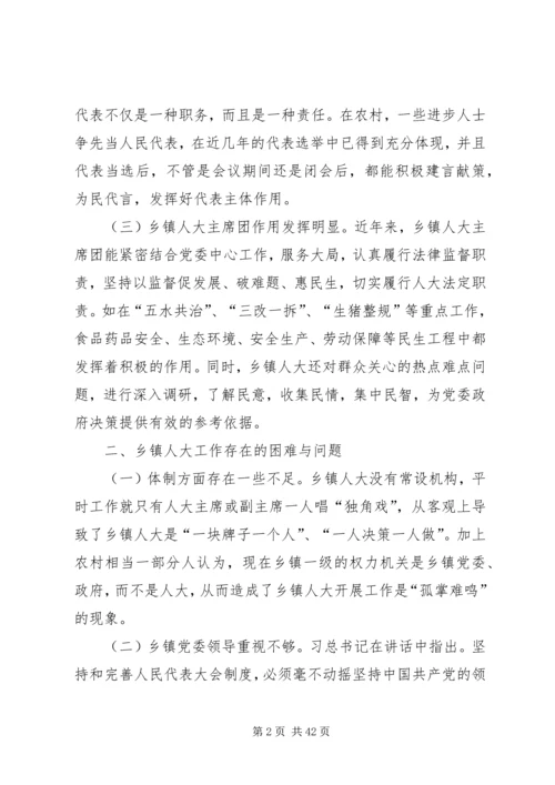 做好新时代乡镇人大工作的思考5篇.docx
