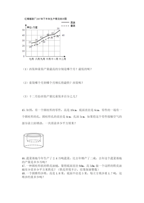 六年级小升初数学应用题50道附参考答案【突破训练】.docx