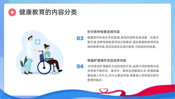 蓝色简约形状护理健康教育PPT课件护理查房