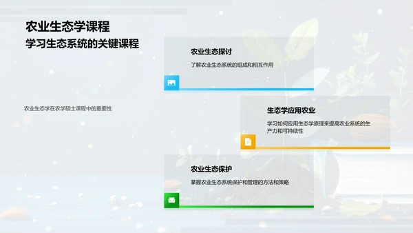 农学硕士学习指南PPT模板