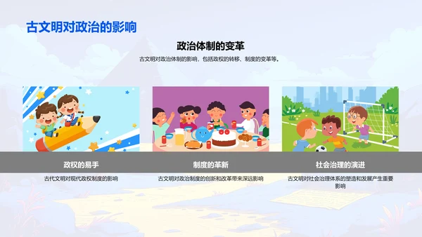 古文明影响解析PPT模板