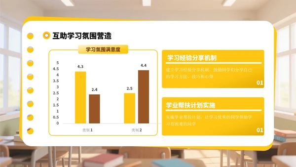 黄色3D风迎新班会PPT模板
