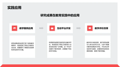 红色商务风毕业论文中期研究成果展示PPT模板