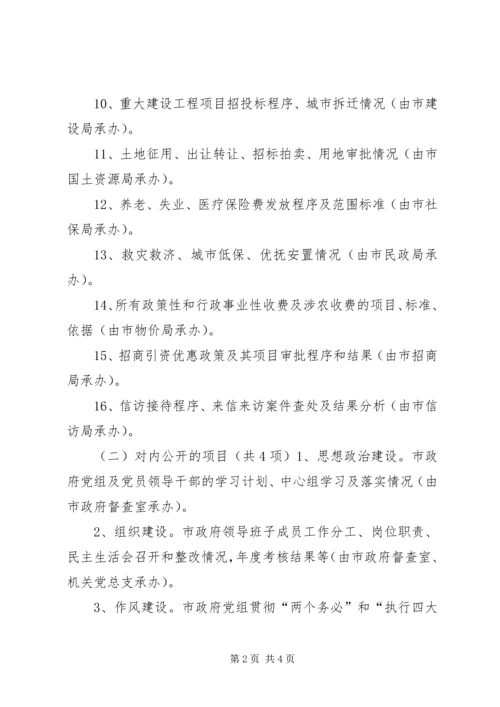 市人民政府党务政务公开工作实施意见 (6).docx