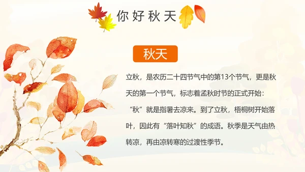 秋天来了银杏树旅游日记秋风季动态PPT