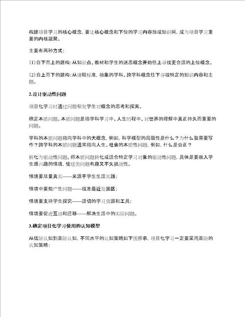 项目式学习的七大关键步骤