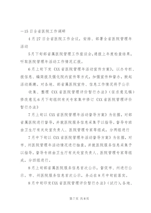 医院办公室工作计划范文精选.docx