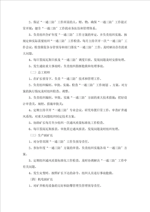 张集矿通防细则