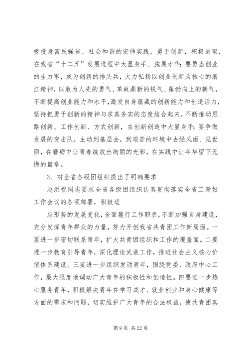 共青团XX省第十三次代表大会精神传达提纲.docx