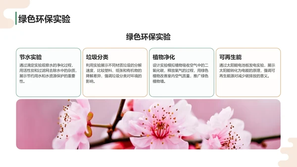 绿色卡通风科学实验PPT