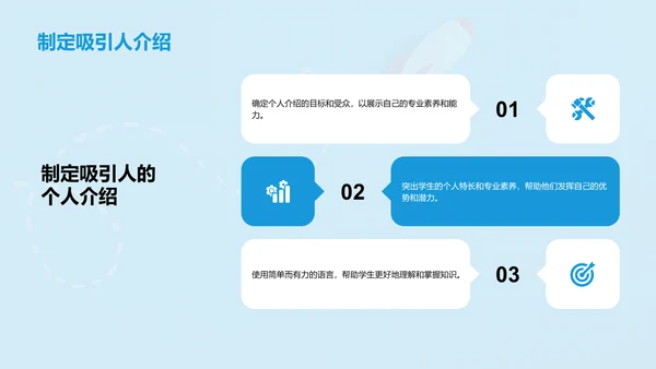 蓝色简约个人介绍职业发展规划述职PPT模板