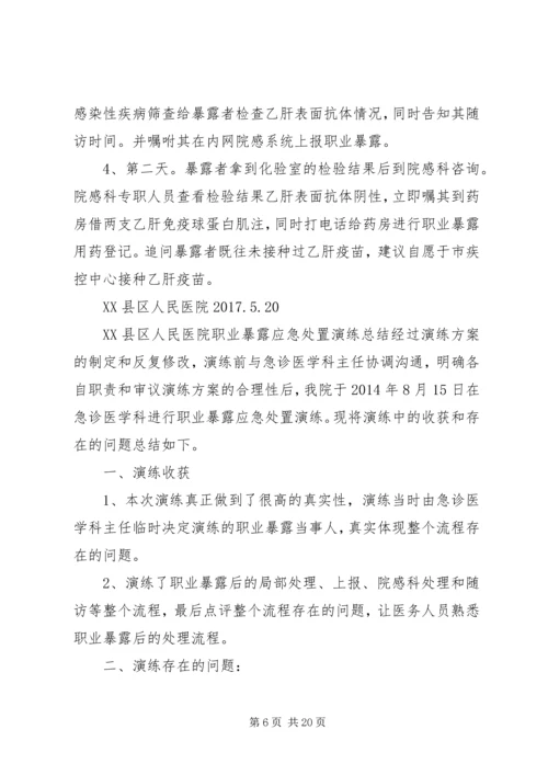 职业暴露应急处置演练方案.docx
