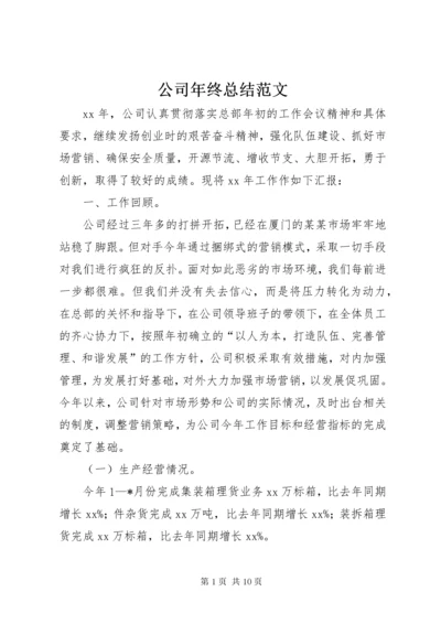 公司年终总结范文.docx