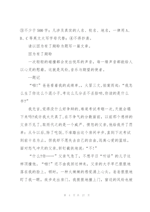 期盼,高三作文.docx