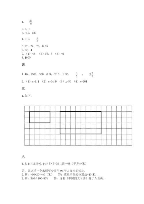 小学毕业班数学检测题【综合题】.docx