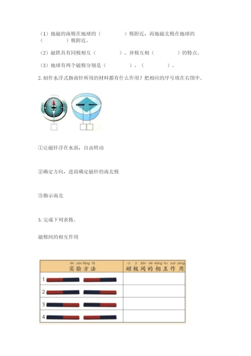 教科版二年级下册科学知识点期末测试卷附参考答案（突破训练）.docx