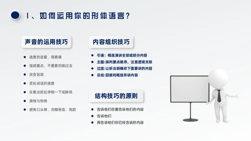 蓝色微粒体风演讲技巧培训