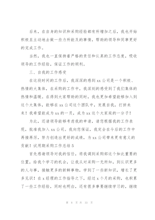 试用期采购工作总结.docx