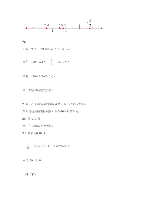 山西省【小升初】2023年小升初数学试卷（综合卷）.docx