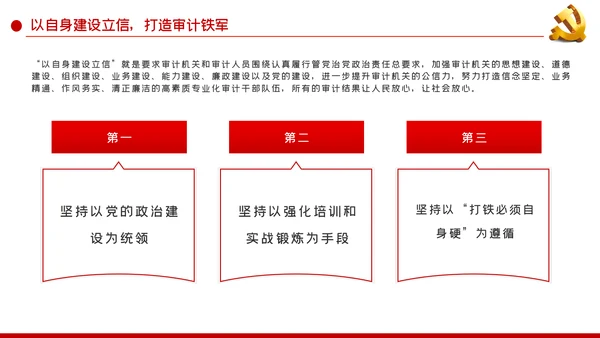 践行三立要求做一名新时代新担当新作为的审计人PPT