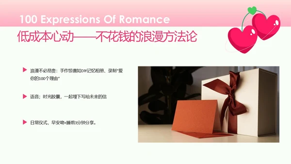 粉色简约情人节约会PPT模板